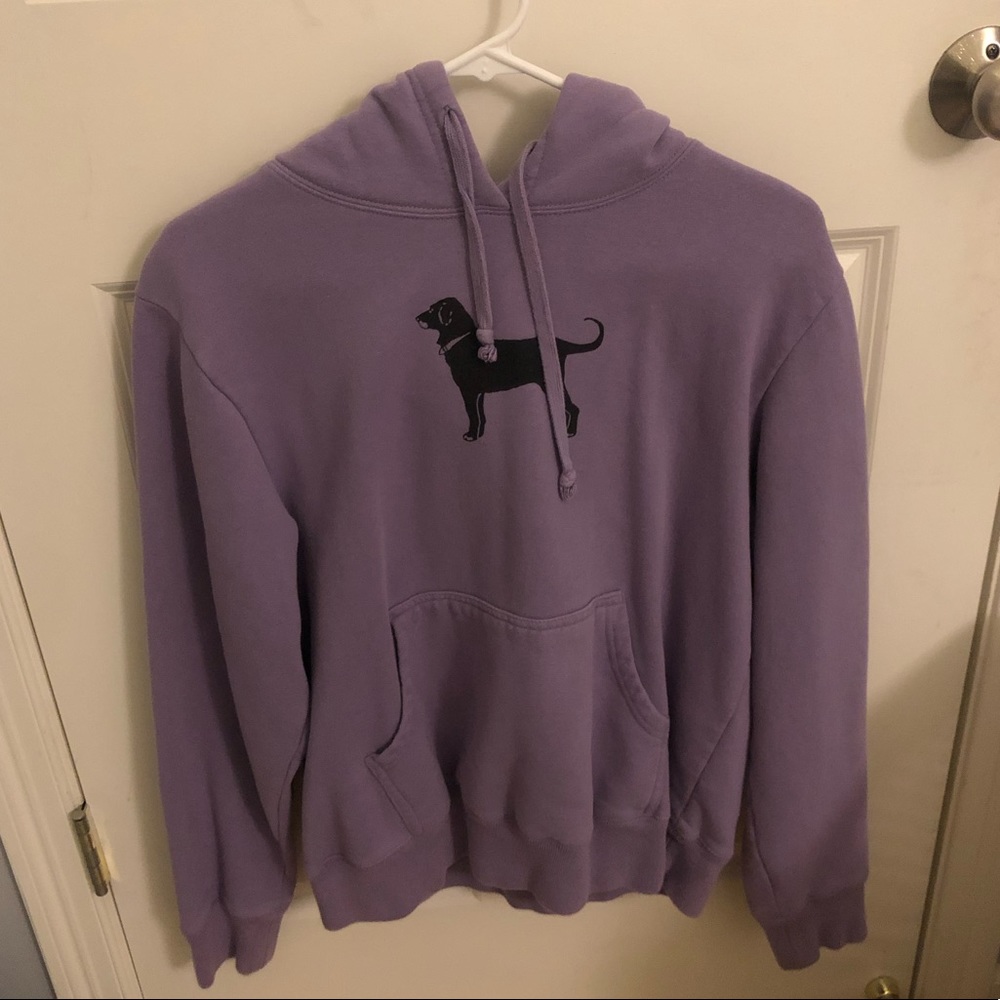 black dog hoodie